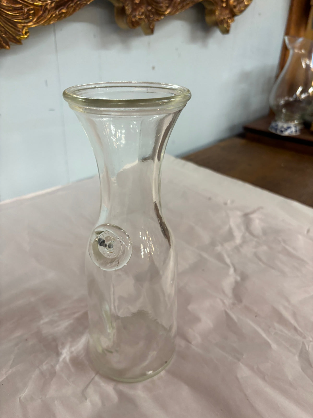 Glass Full Litre Clear Wine Carafe Bottle Decanter