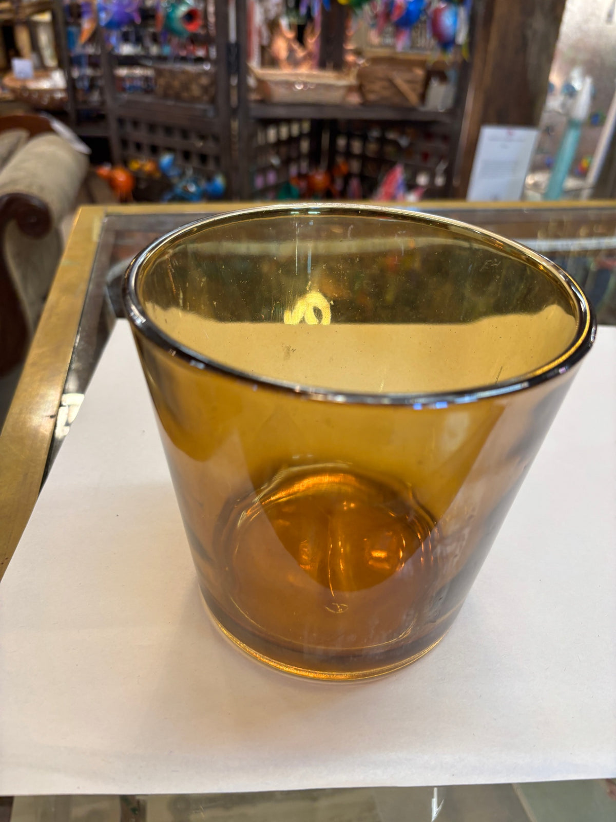 Amber Candle Jar