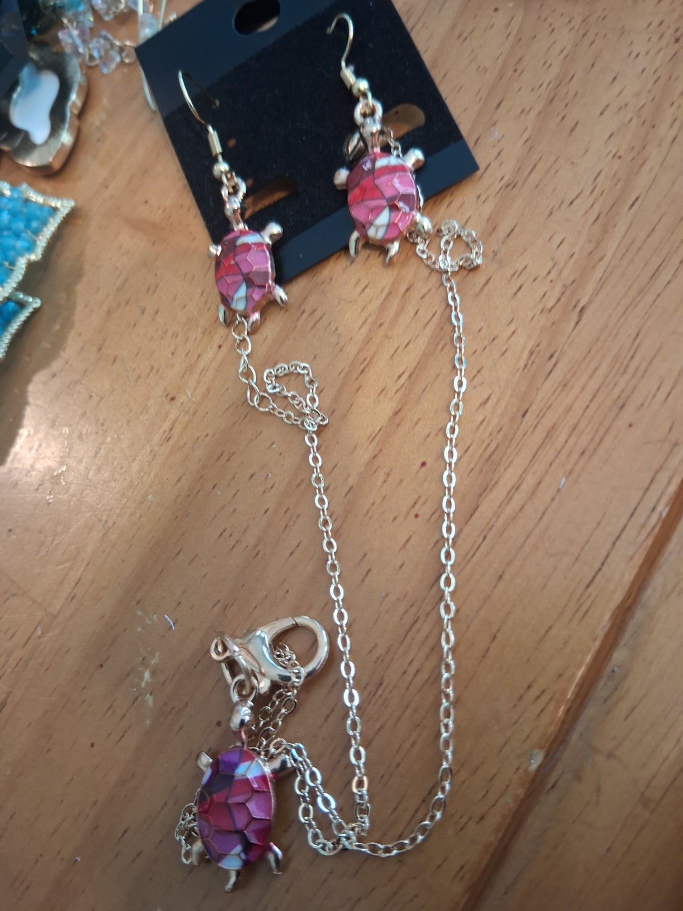 Necklace n earrings turtle dsc
