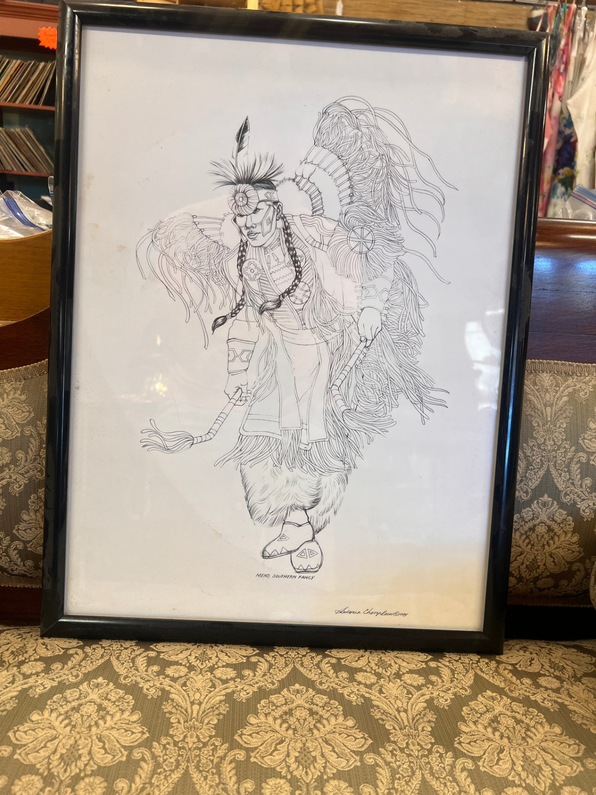 Set of 3 Ledonia Champlin Native American Powwow Dancer Art Prints