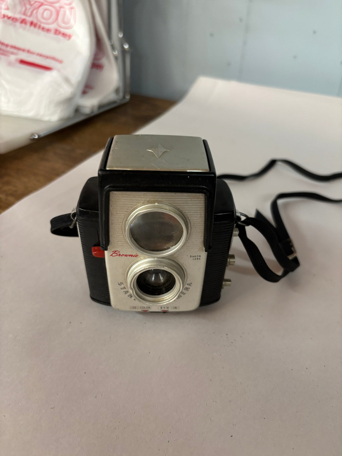 Vintage Kodak Brownie Starflex Camera with Dakon Lens – 1957–1964