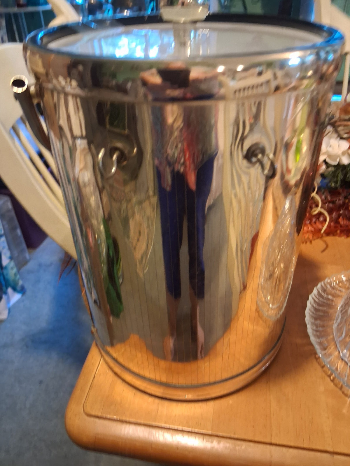 Ice bucket gold n silver dsc