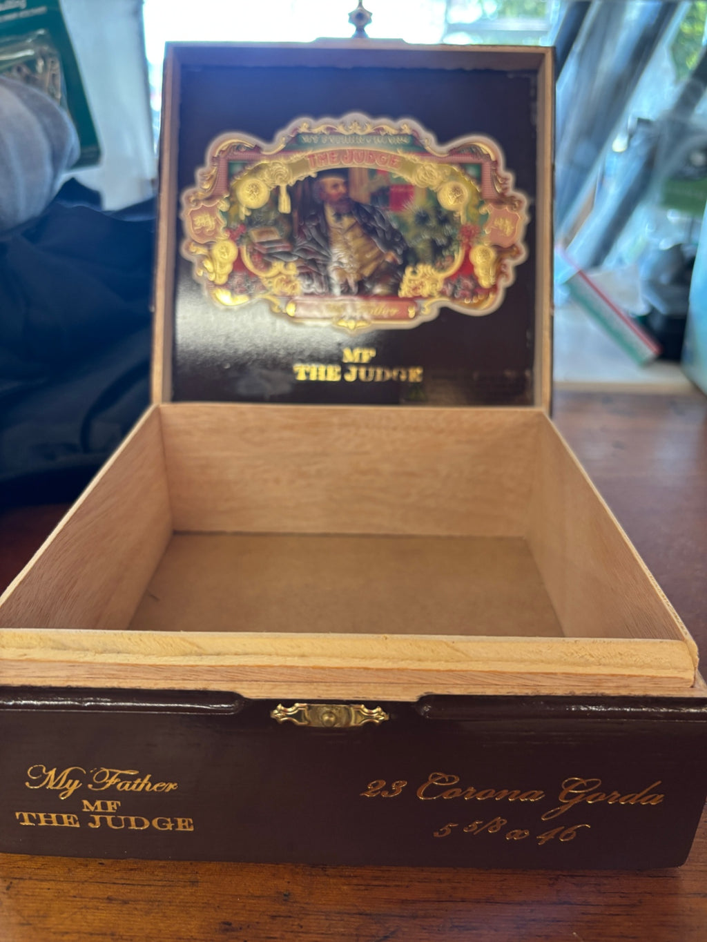 My Father The Judge Cigar Box by My Father Cigars, handcrafted in Estelí, Nicaragua