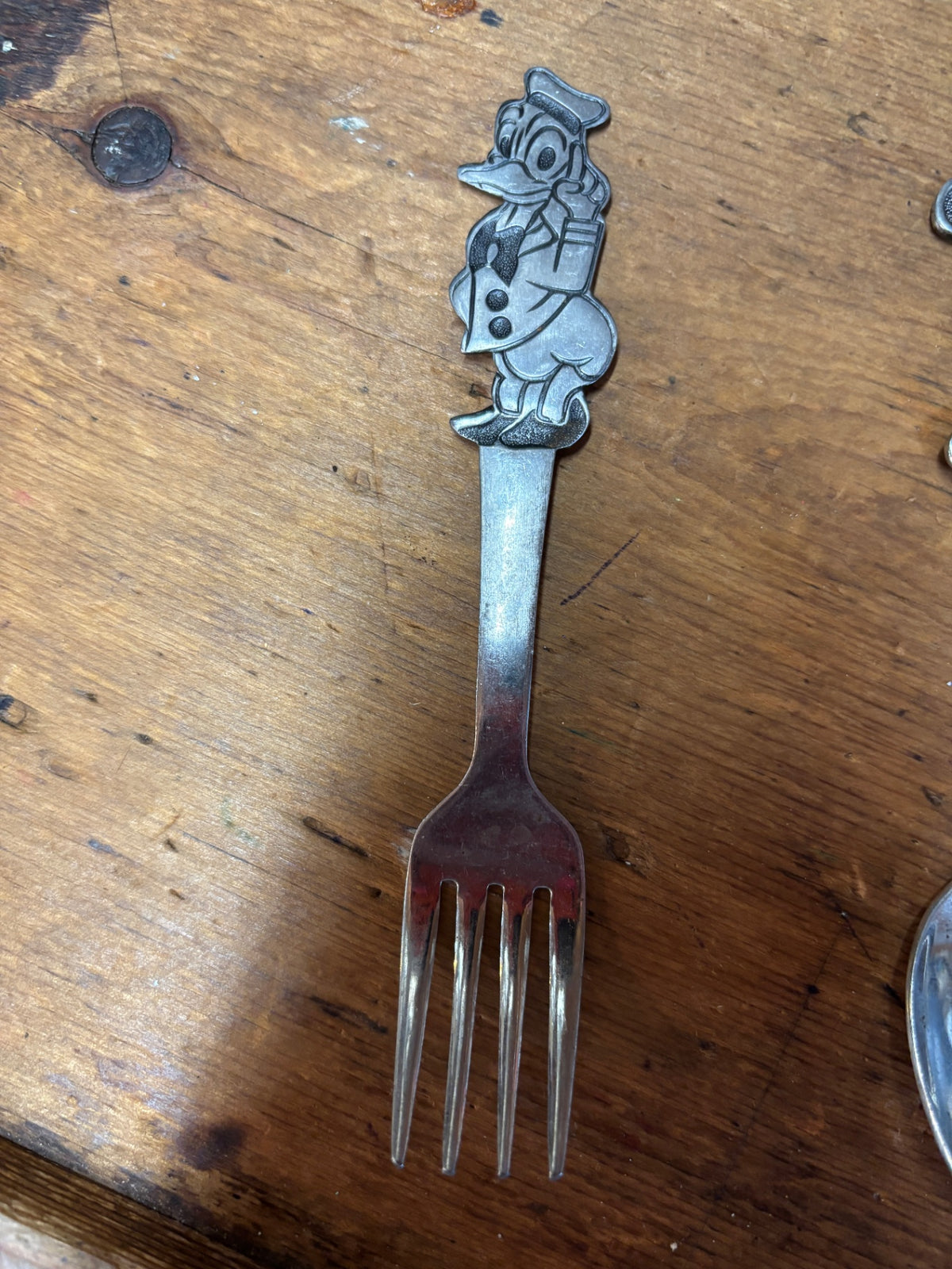 Walt Disney Donald Duck children's fork made by Bonny in Japan