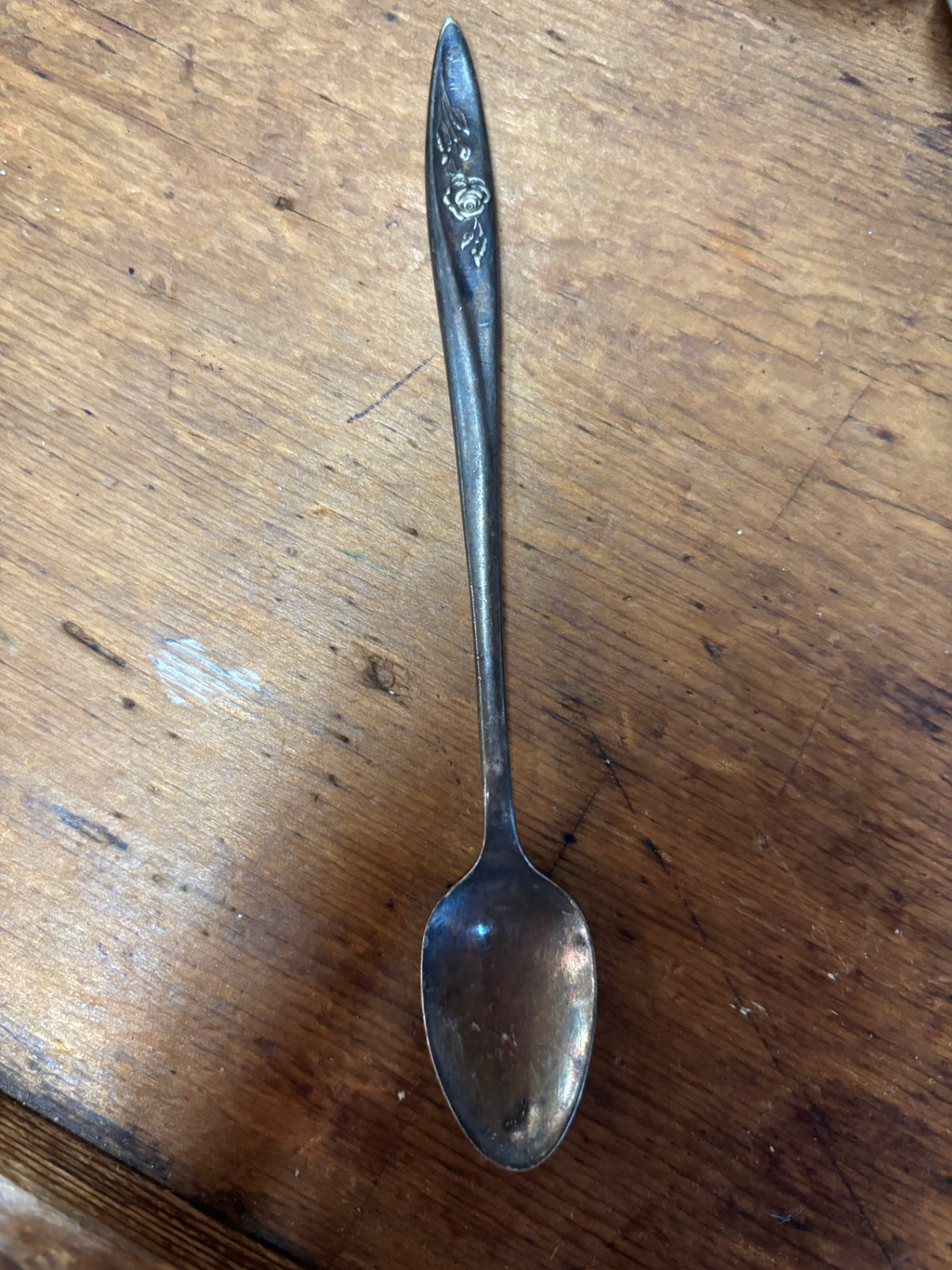  Oneida Community My Rose pattern stainless steel teaspoon