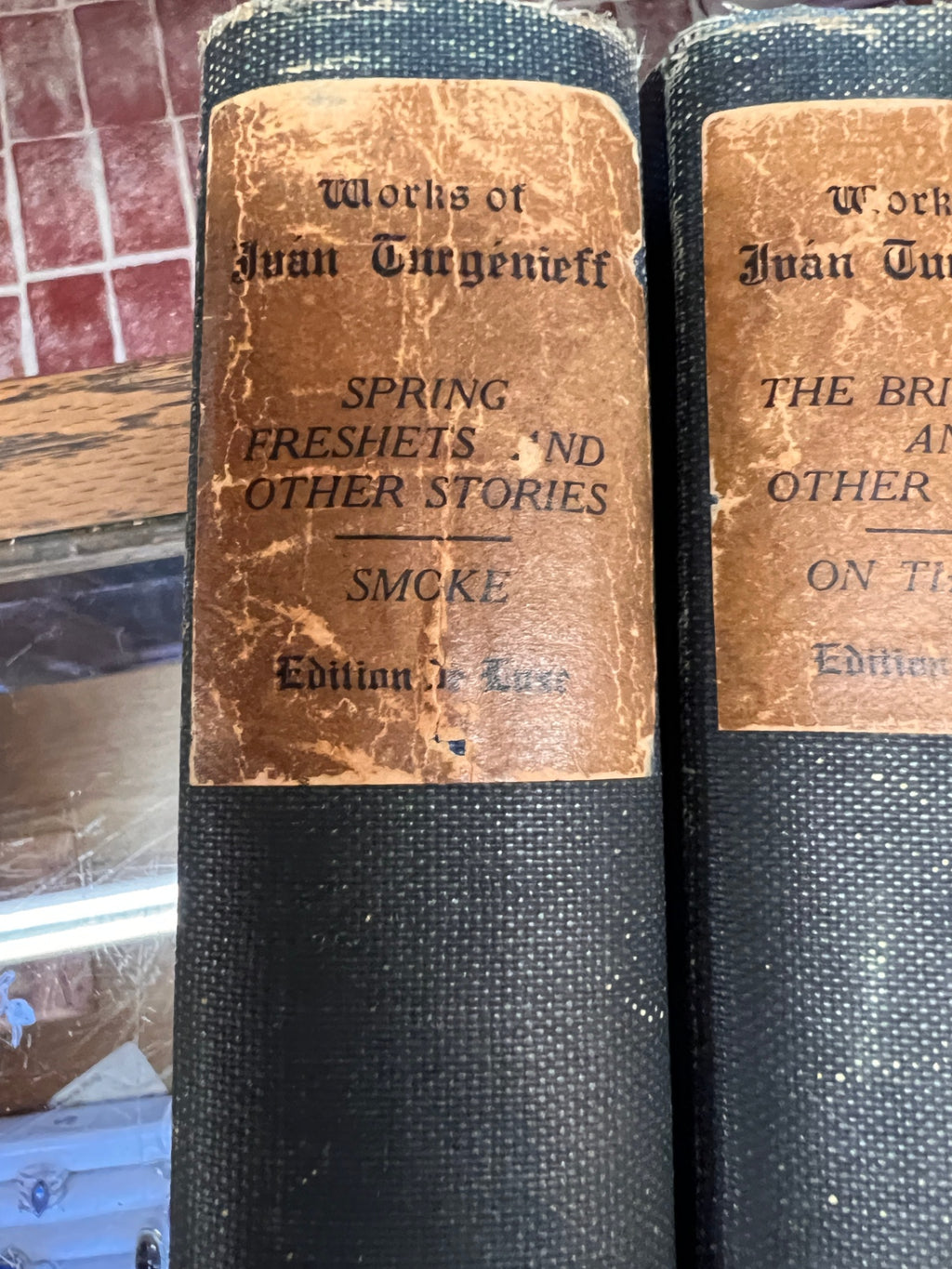 Antique 1903–1904 Works of Ivan Turgenev – 3-Volume “Edition de Luxe” Partial Set