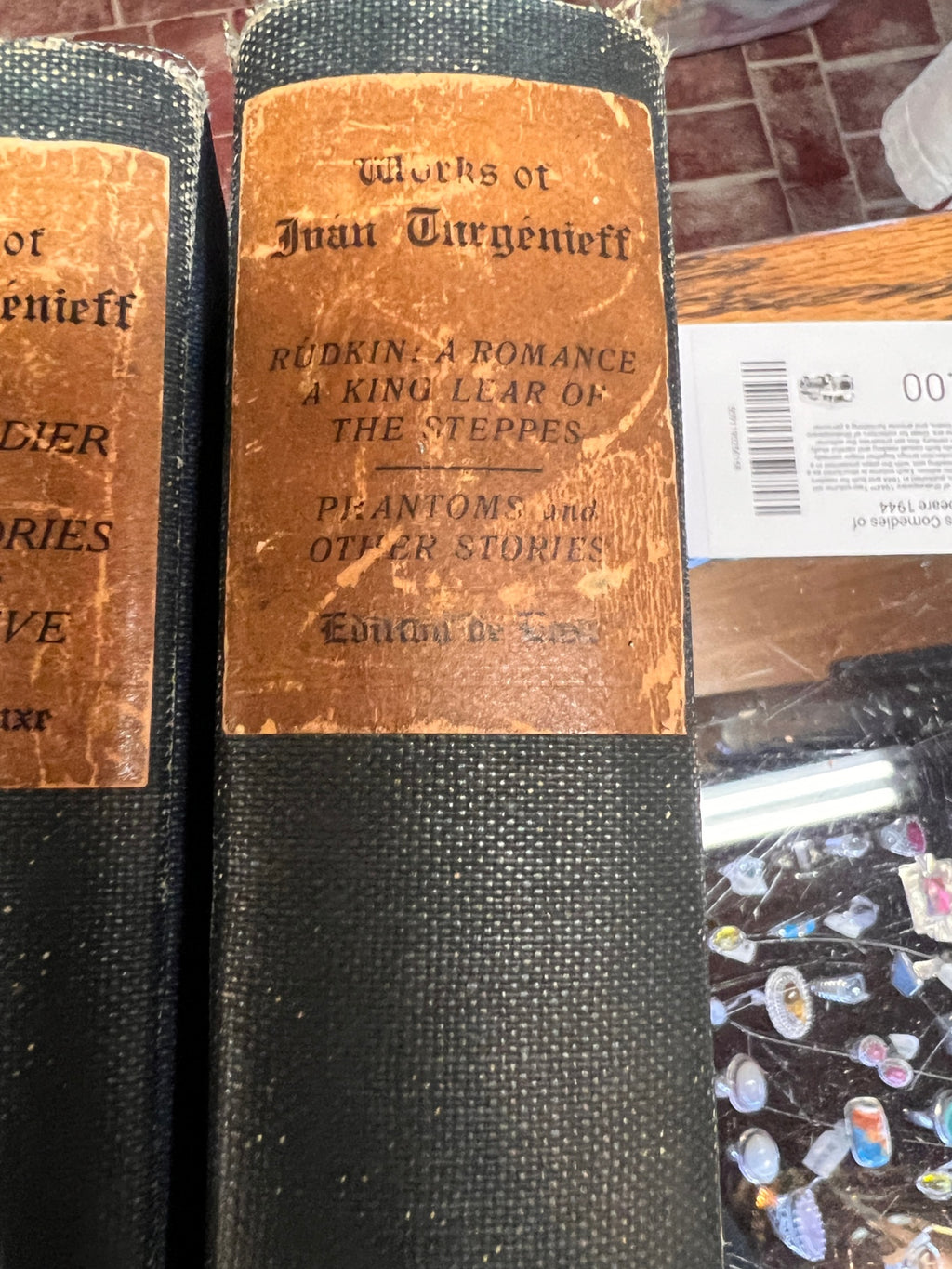 Antique 1903–1904 Works of Ivan Turgenev – 3-Volume “Edition de Luxe” Partial Set