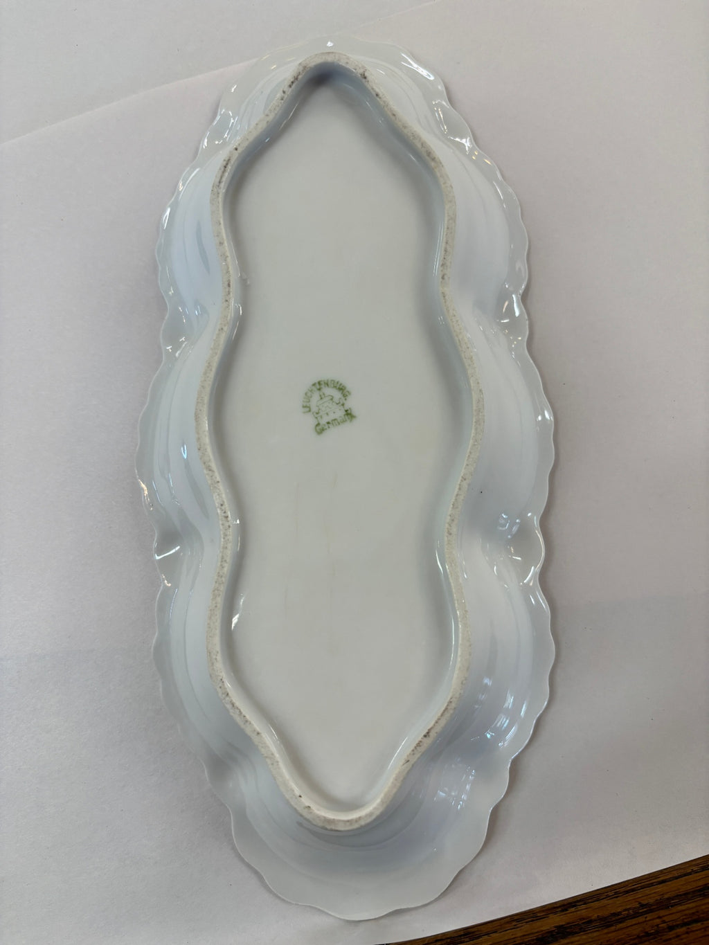Vintage Leuchtenburg Germany Lusterware Porcelain Celery Relish Dish