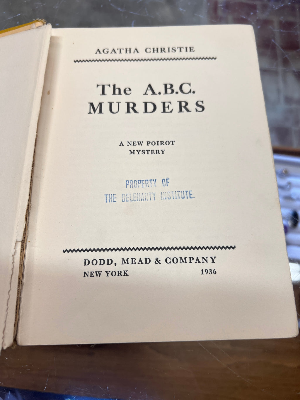 Agatha Christie The A.B.C. Murders — 1936 First American Edition, Dodd Mead Hardcover
