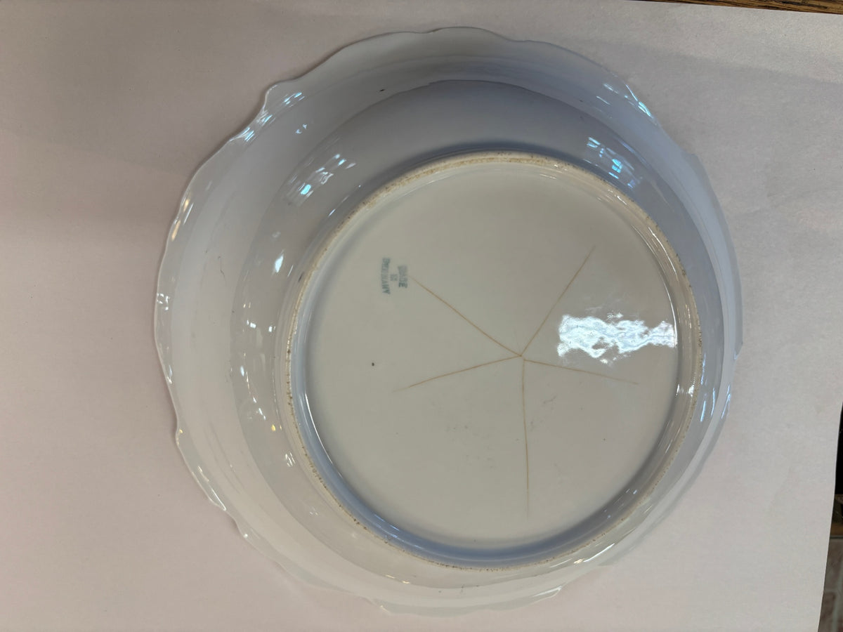 Antique German porcelain serving bowl
