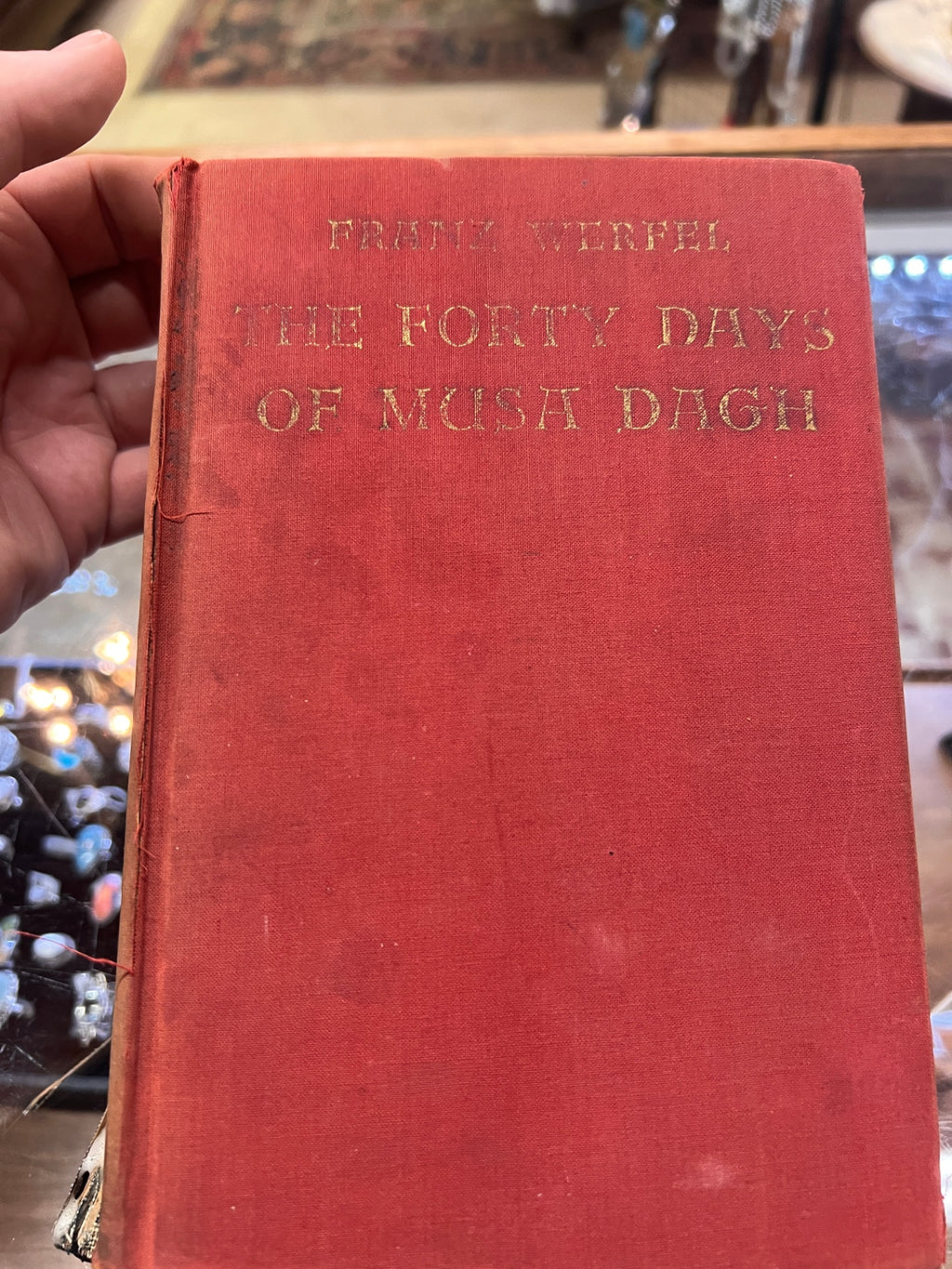 The Forty Days of Musa Dagh Hardcover Book, Franz Werfel, The Viking Press, 1930s edition, classic literature, collectible