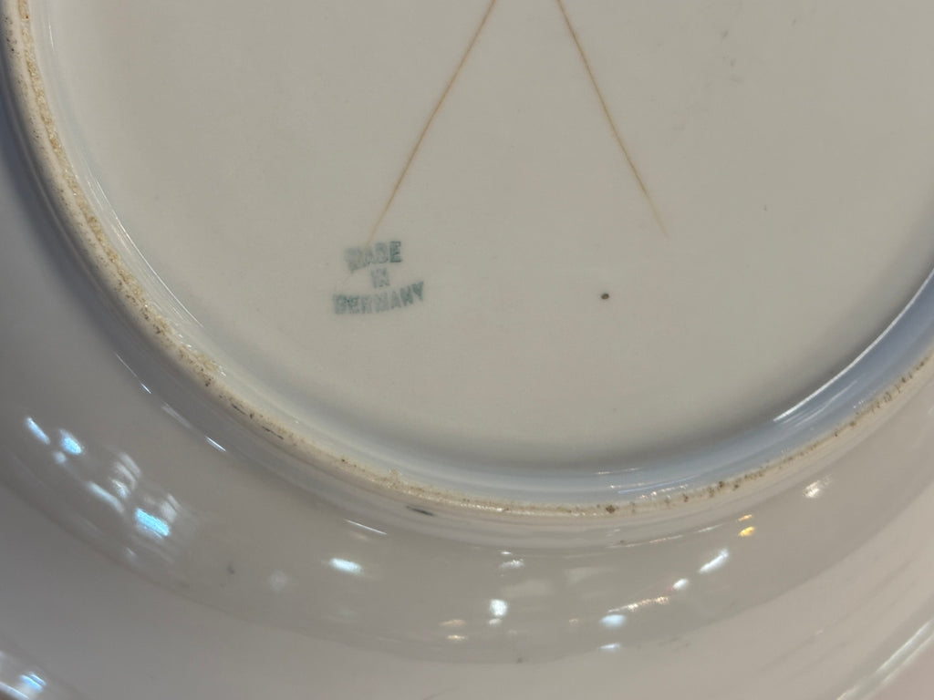 Antique German porcelain serving bowl
