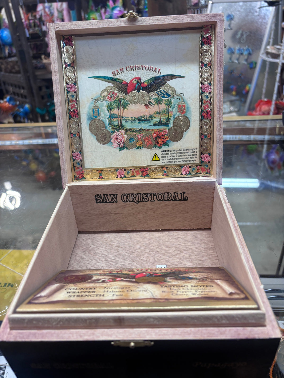 San Cristobal Papagayo cigar Box