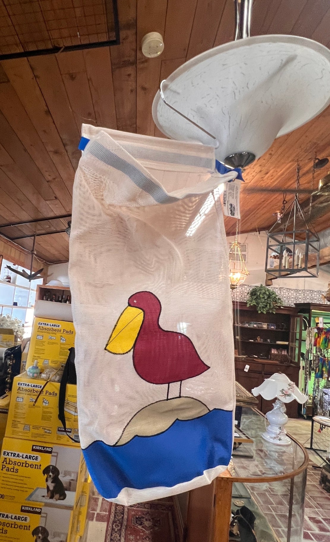 Mesh Pelican Hanging Laundry Bag