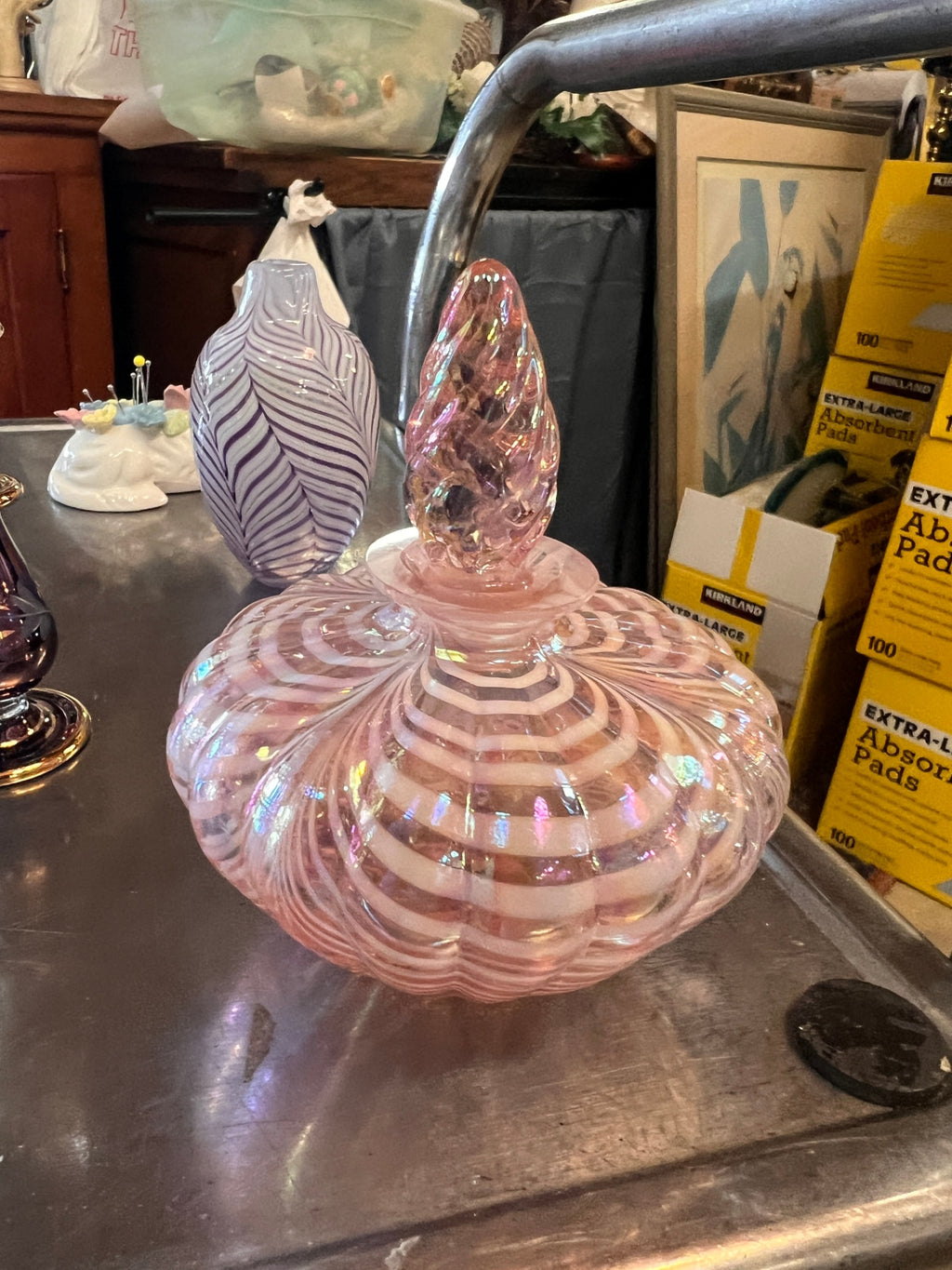 Perfume Bottles Assorted Hand Blown Glass Etc