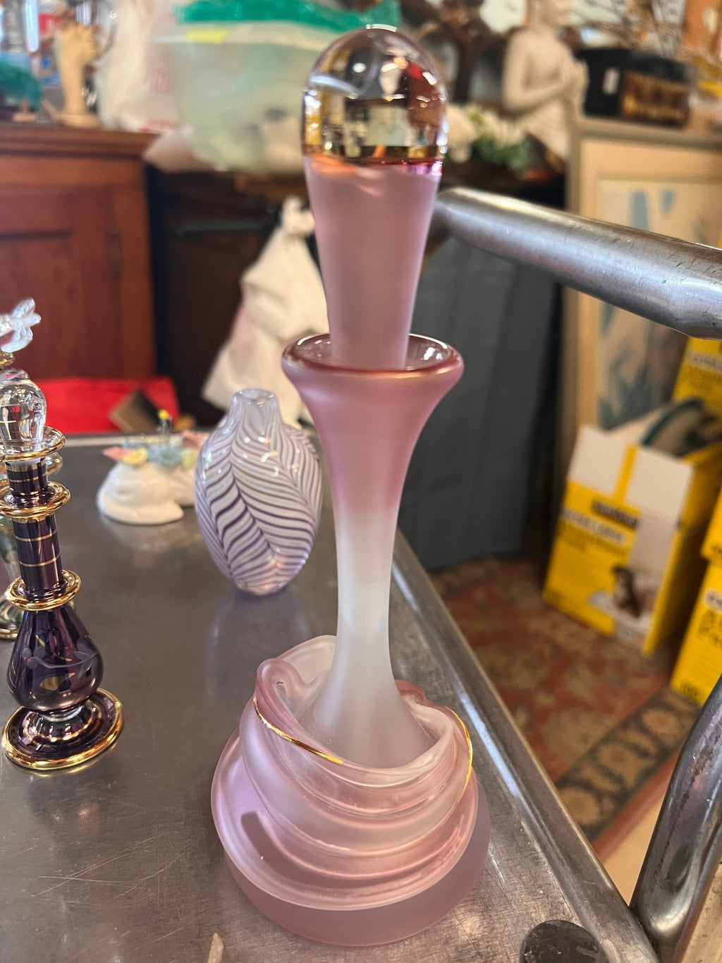 Perfume Bottles Assorted Hand Blown Glass Etc