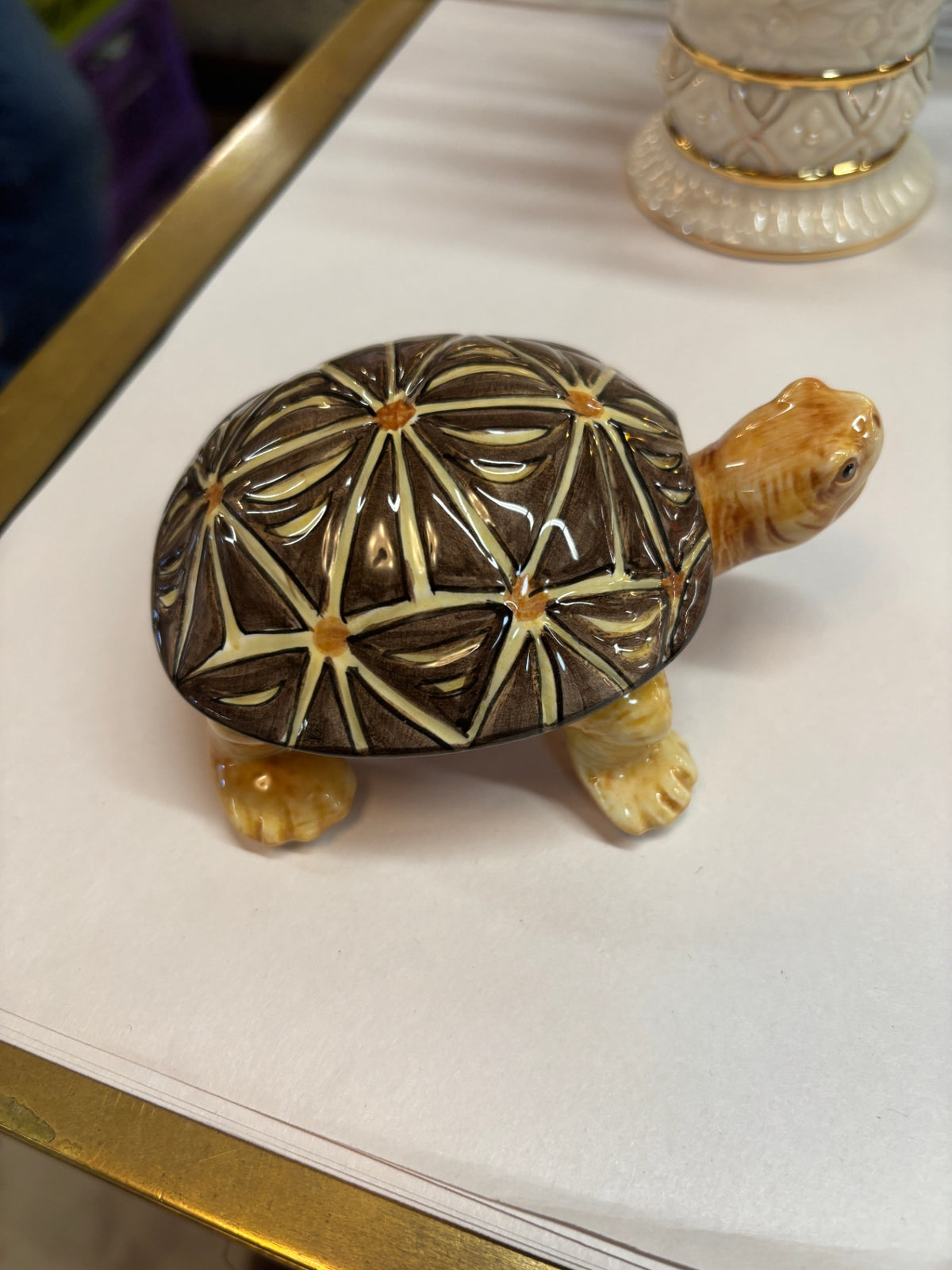 Fitz And Floyd Turtle Trinket Box