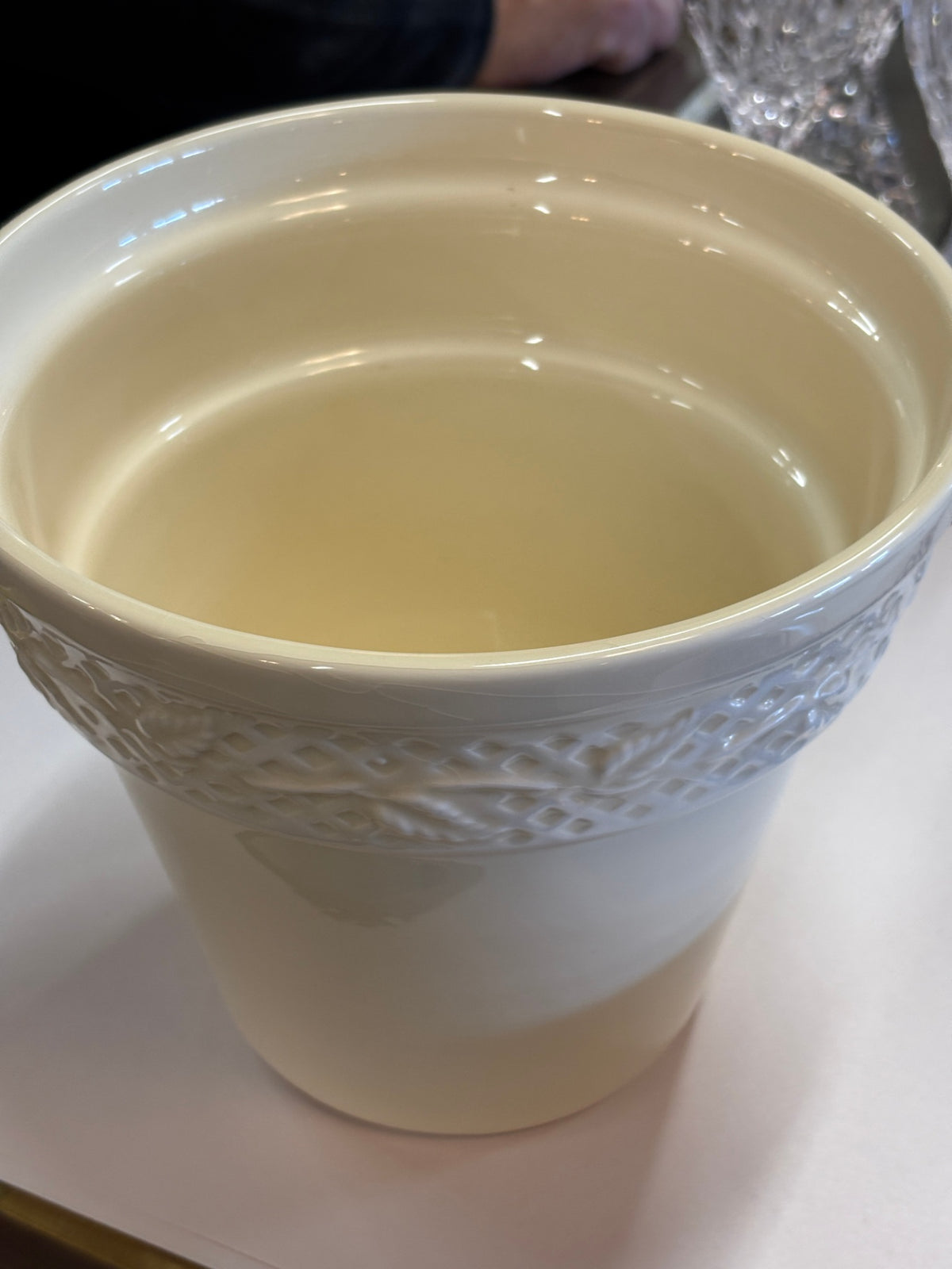 Cream Colored Planter