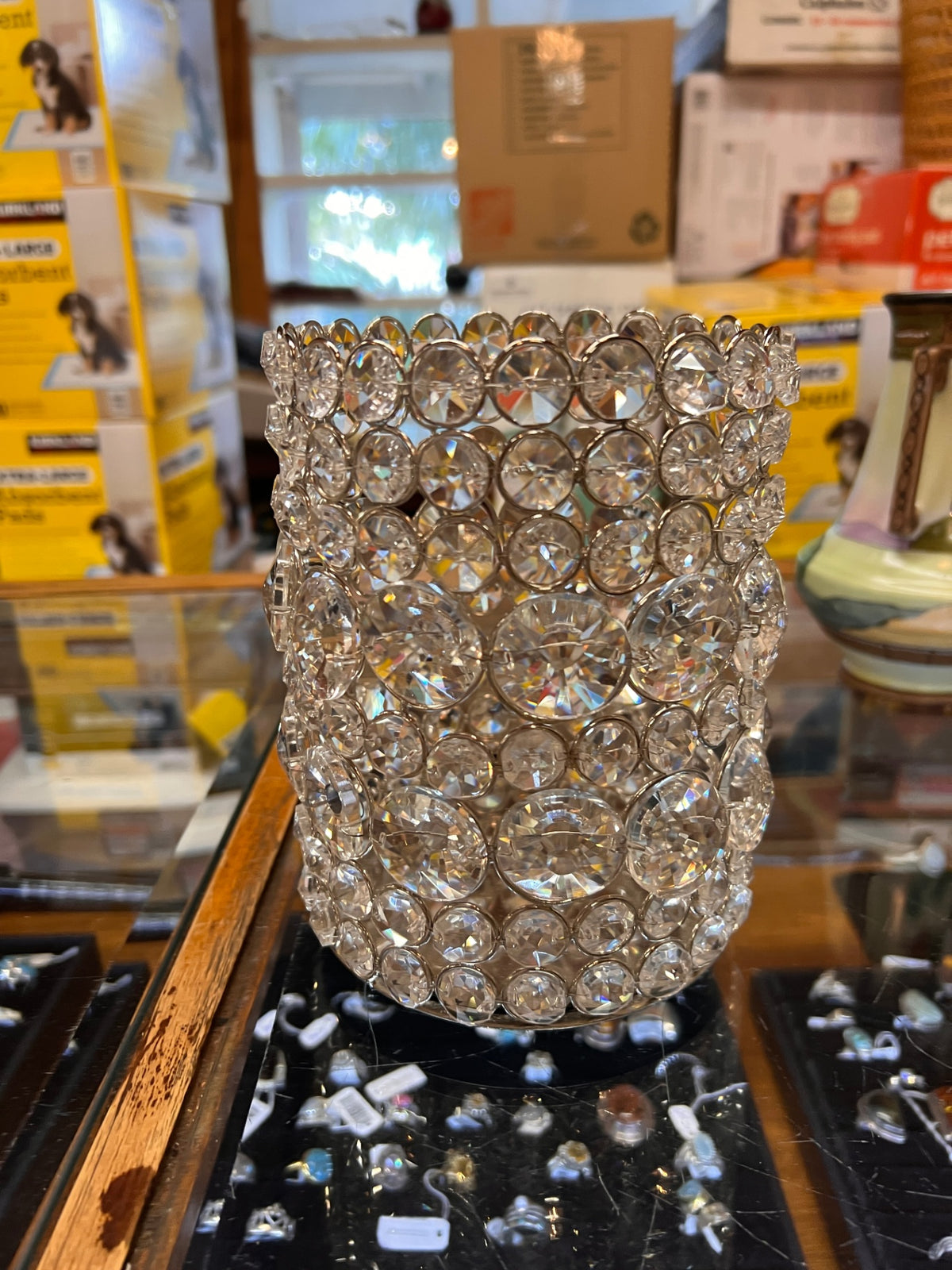 6.25" SUPER BLING Crystal Candle Holders Centerpiece Home Decor