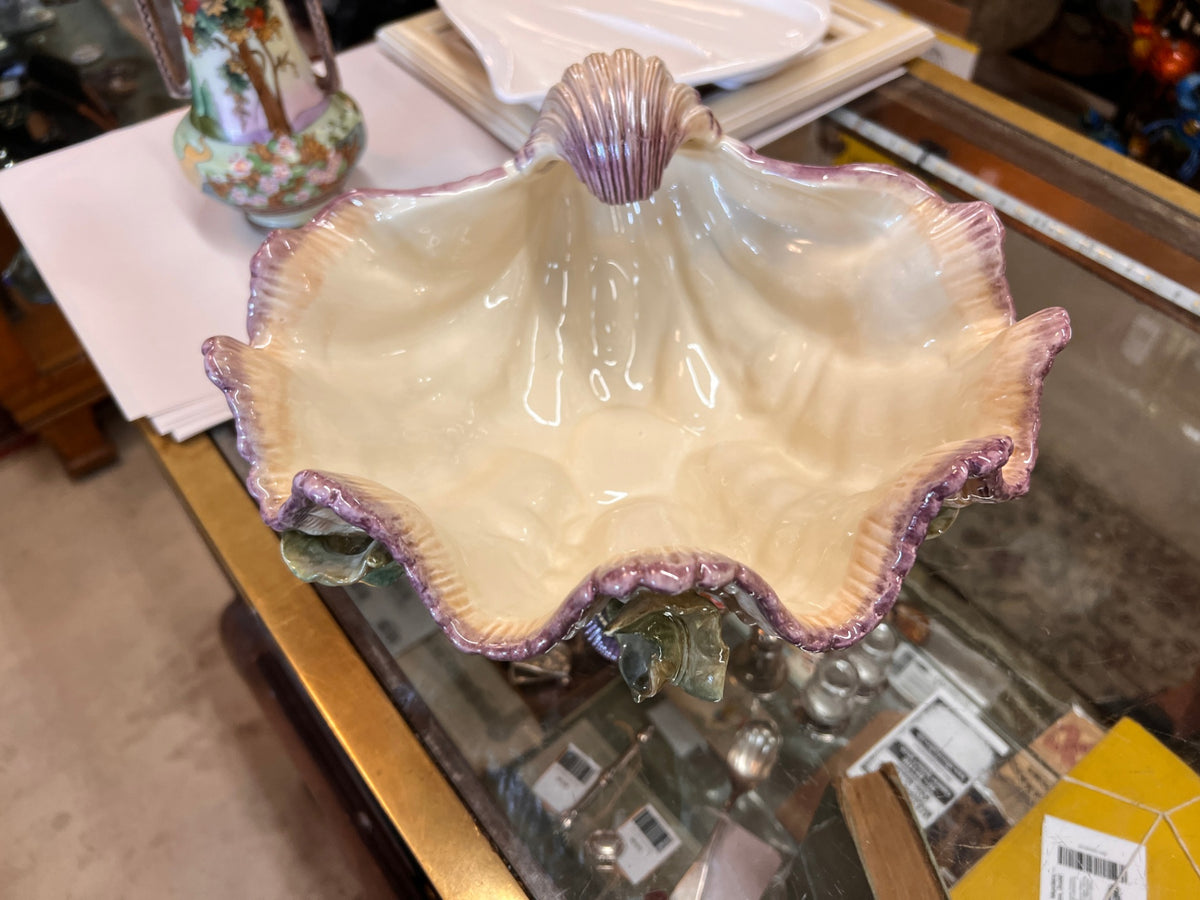 Vintage Fitz & Floyd Oceana Shell Centerpiece Bowl 