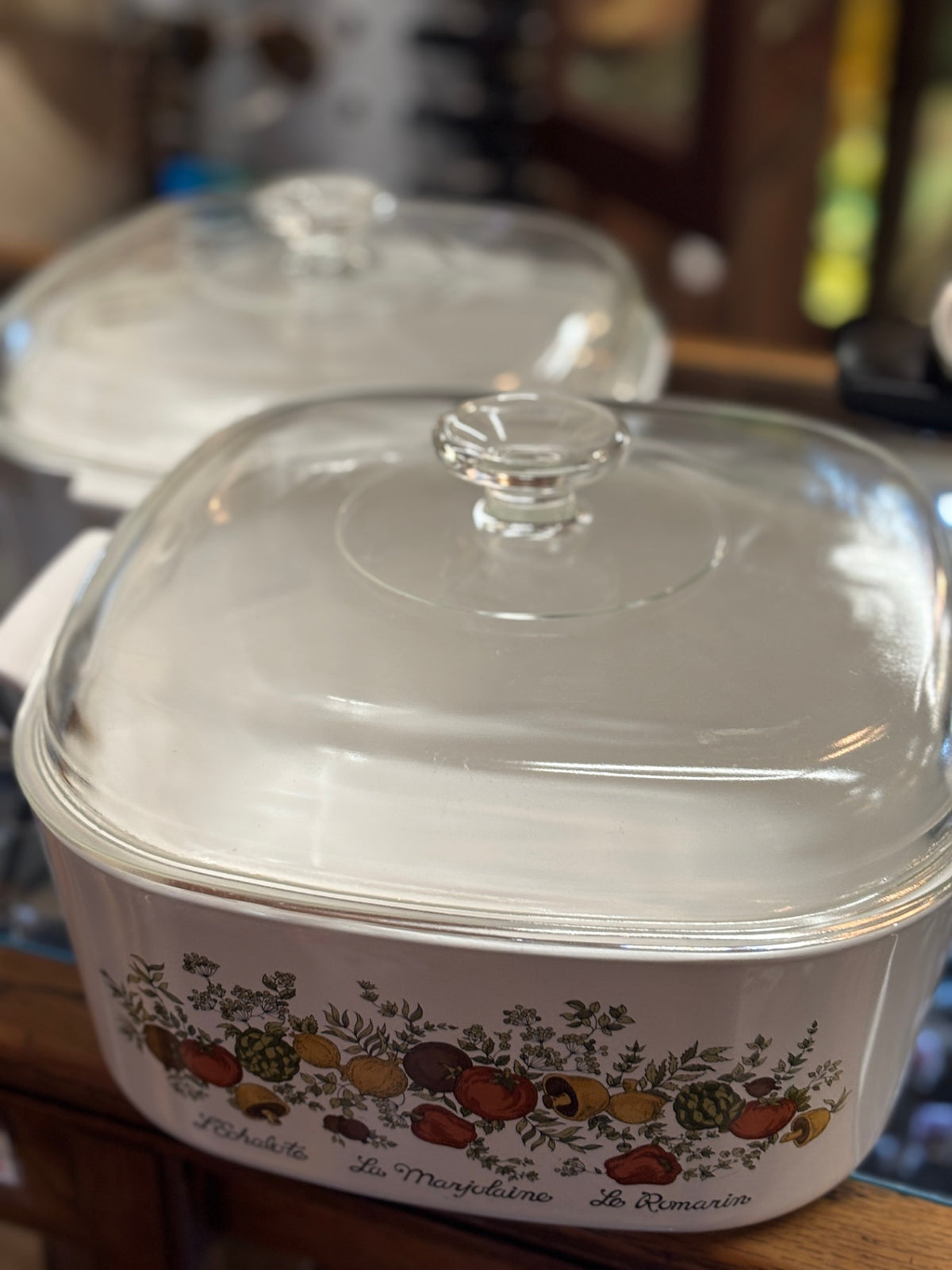 3 Quart Square Casserole with Lid Spice of Life 