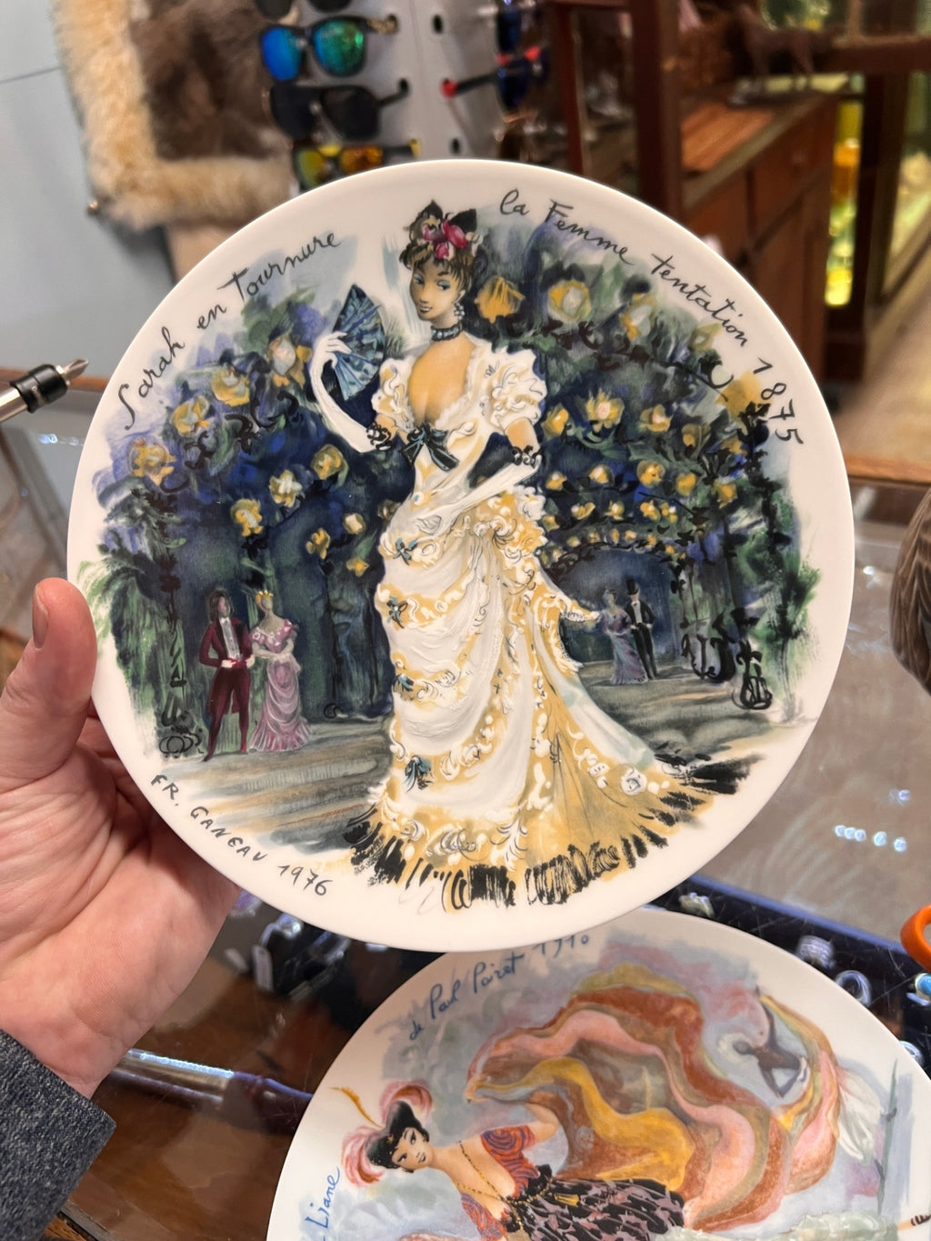 Vintage D'Arceau Limoges France “Les Femmes du Siècle” Porcelain Collector Plates – François Ganeau – Parisian Fashion Through the Ages – Set of 5