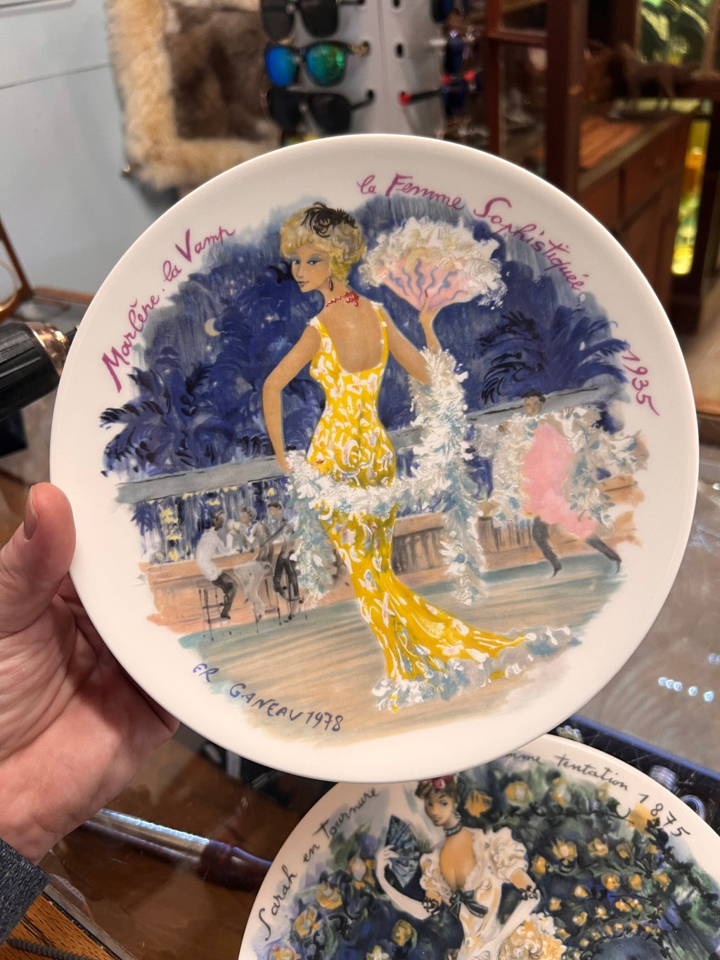 Vintage D'Arceau Limoges France “Les Femmes du Siècle” Porcelain Collector Plates – François Ganeau – Parisian Fashion Through the Ages – Set of 5