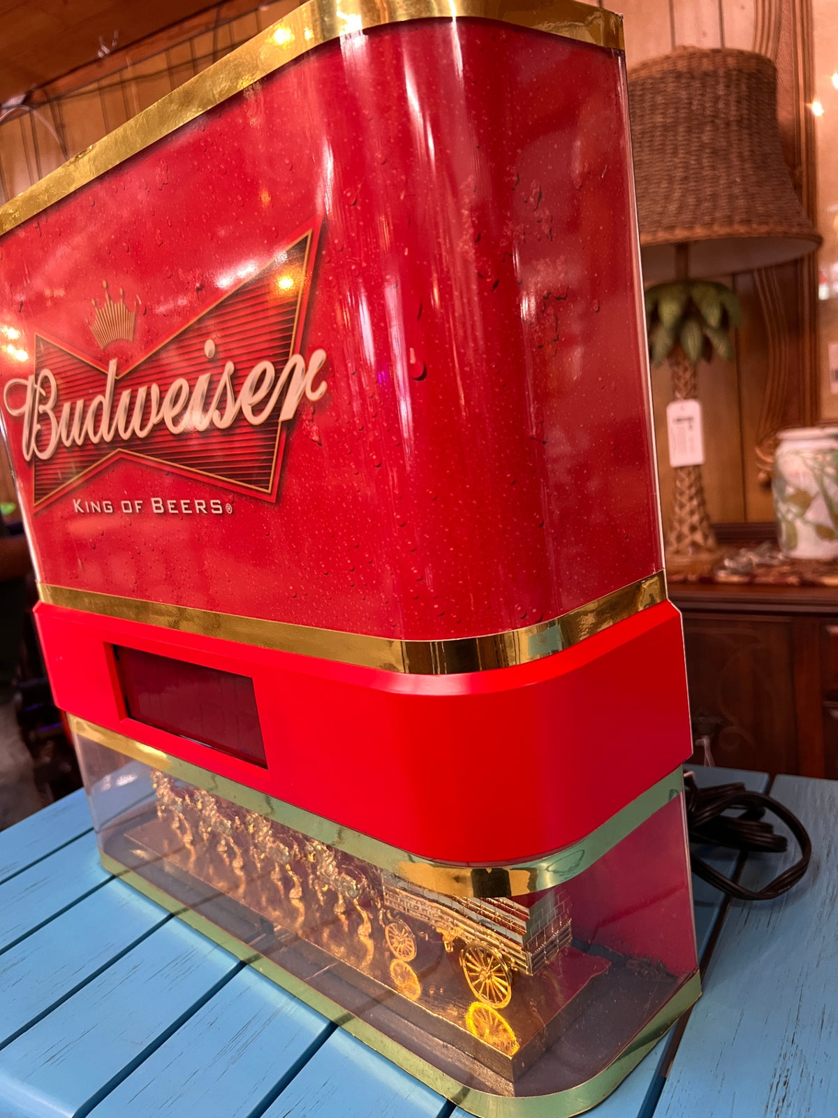 Vintage 2008 Budweiser Clydesdale Showcase Illuminated Digital Clock & Advertising Sign – Everbrite