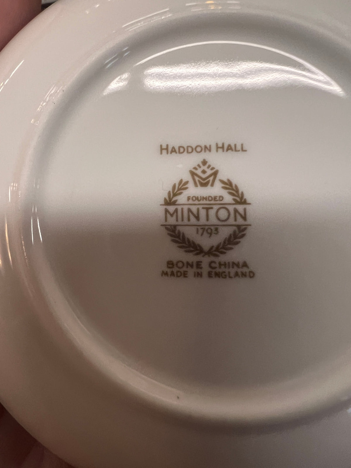 Vintage Minton Haddon Hall English Bone China Bowl – Colorful Floral Design with Gold Gilt Rim – Made in England