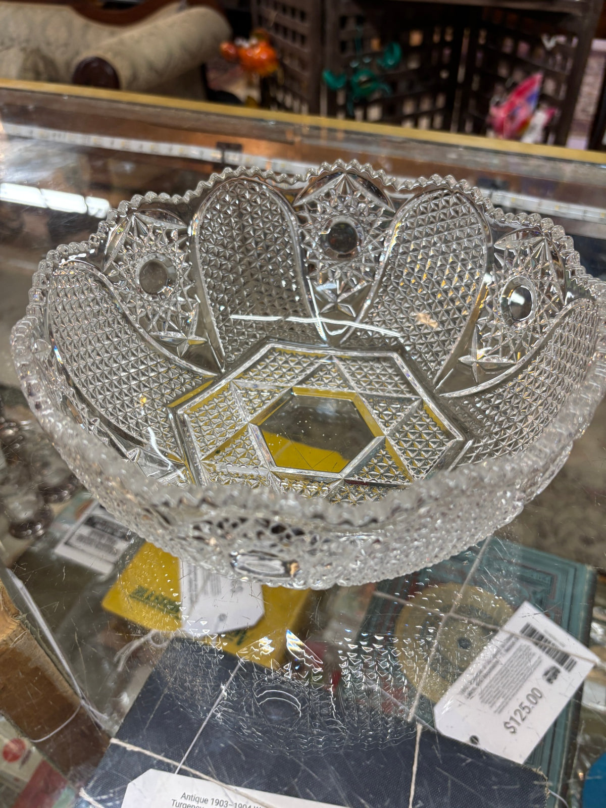 Vintage American Brilliant-Style Cut Glass Bowl