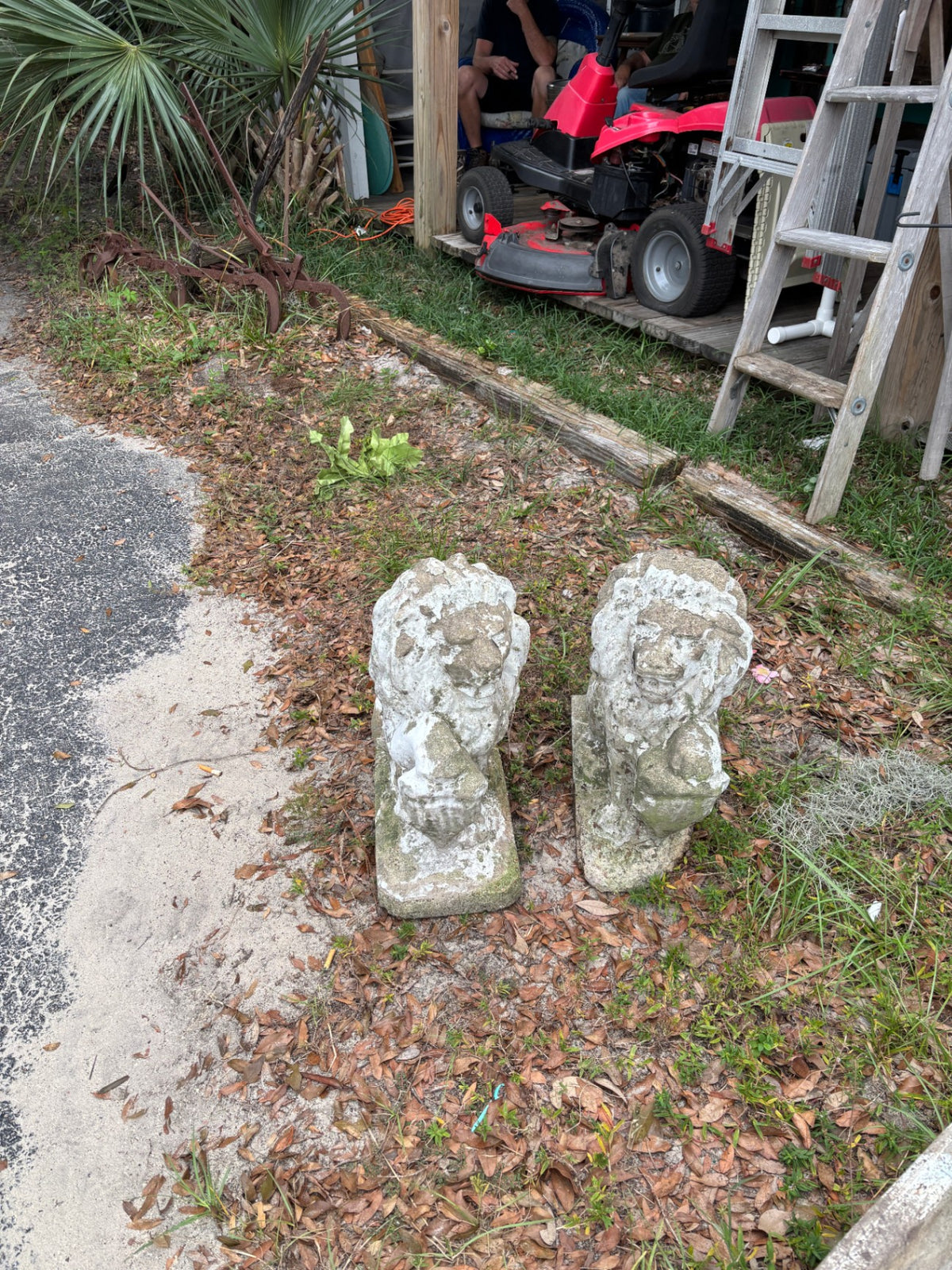 Pair of Concrete Lions