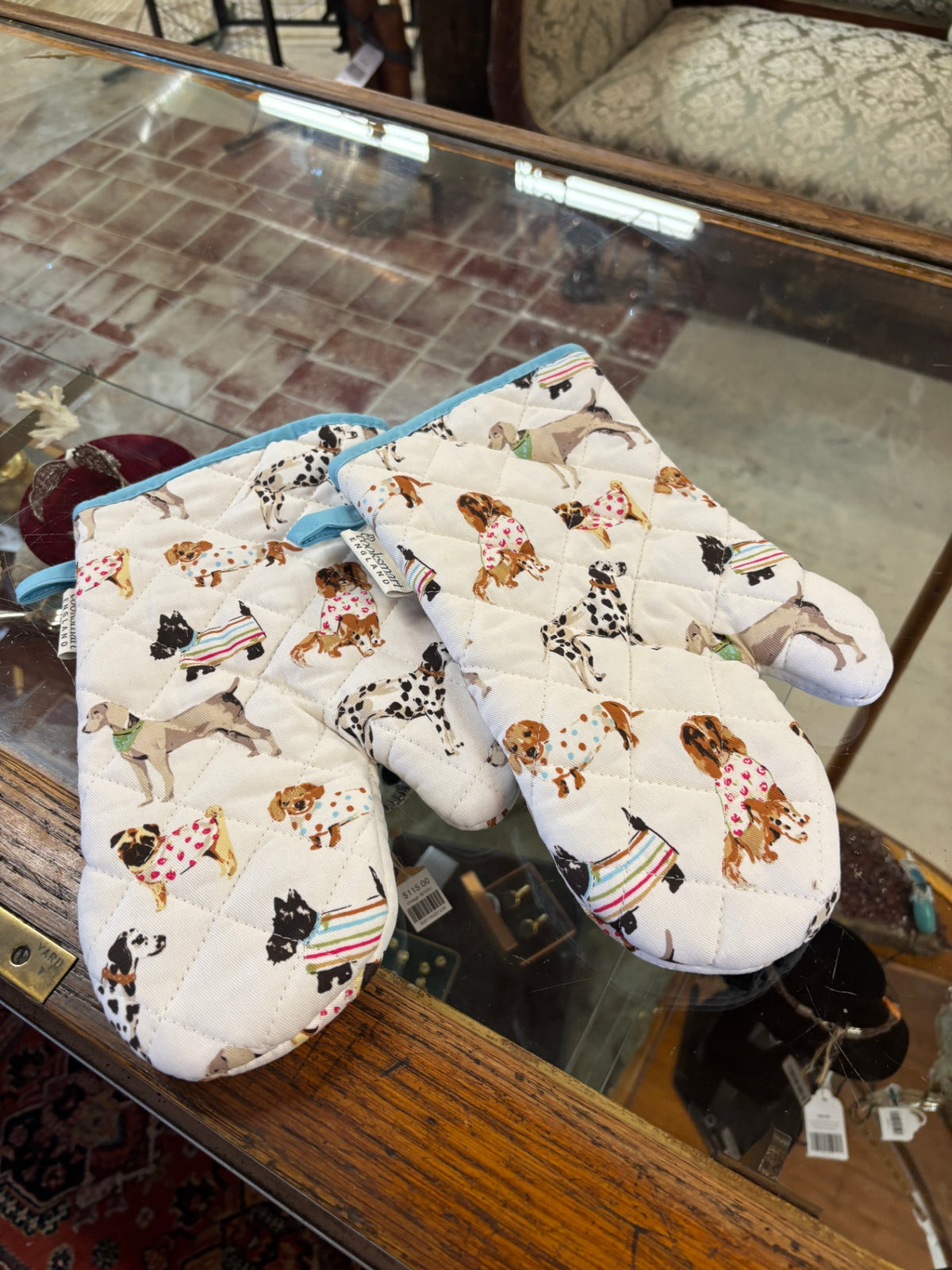 Cooksmart Curious Dogs Oven Mitts Pair
