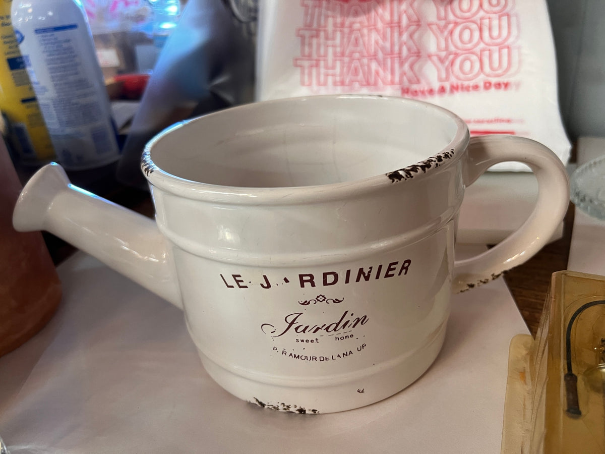 Ceramic Watering Can Planter