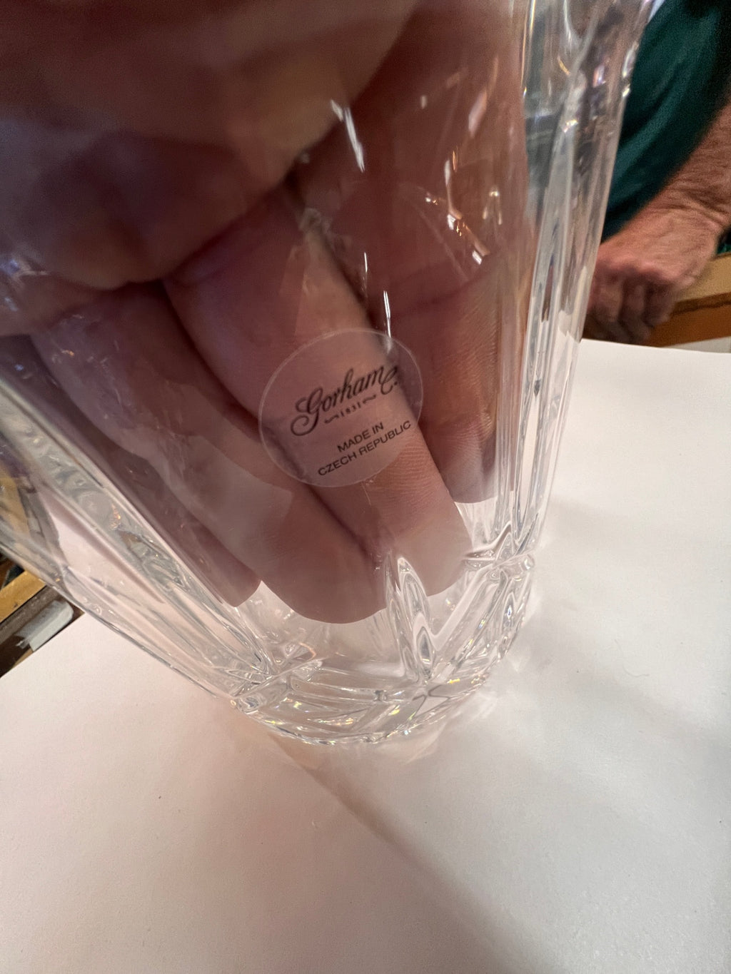 Large Gorham Crystal Ice Bucket