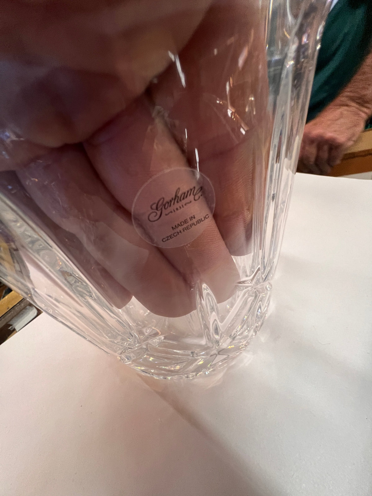 Large Gorham Crystal Ice Bucket