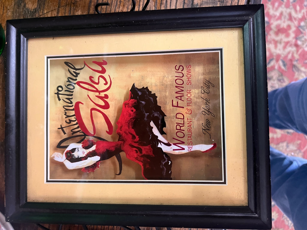 Framed Salsa and Jazz Wall Art Pictures: Restaurant and Club Tango