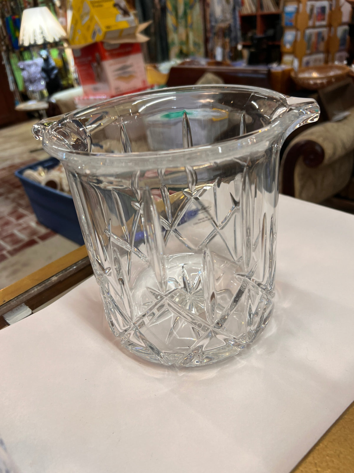 Large Gorham Crystal Ice Bucket