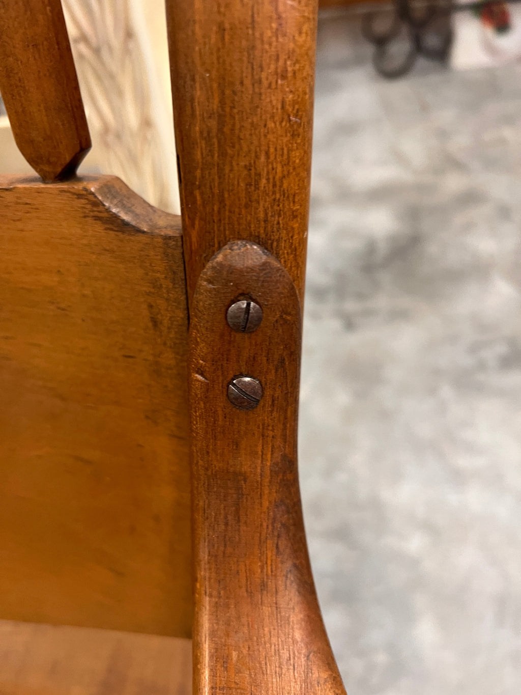 Antique Oak Spindle Back Rocking Chair – Colonial Revival Style, Early 1900s
