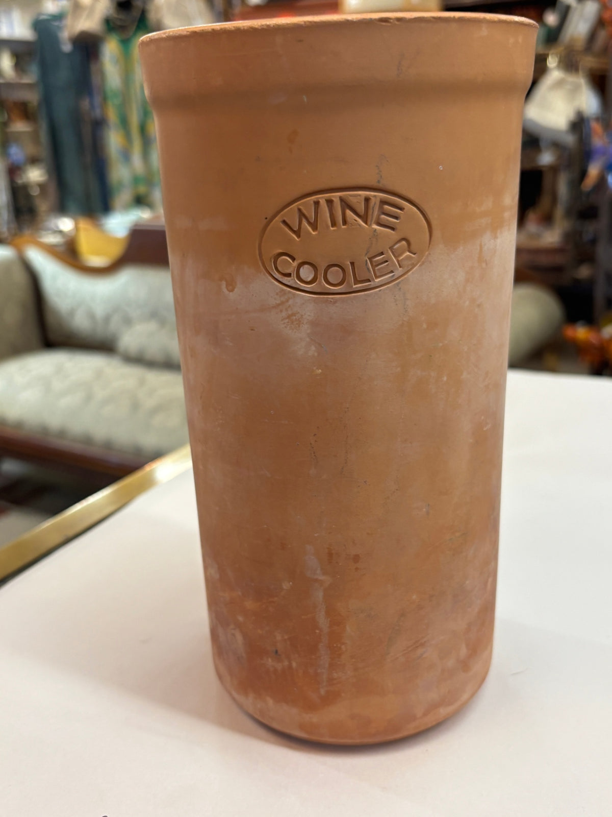 Vintage terracotta wine cooler