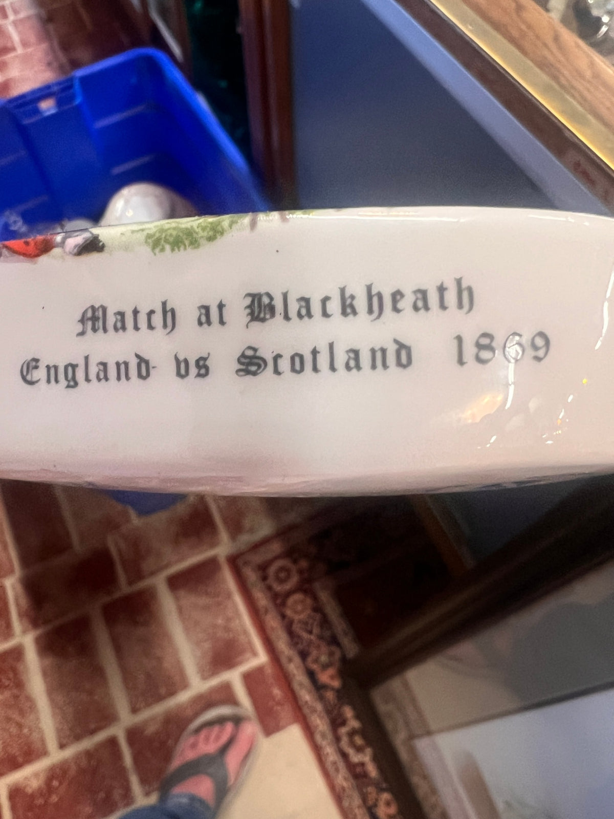 Vintage St. Andrews Scotland Fine Bone China Golf Club – 1869 Blackheath Match Commemorative Display Club
