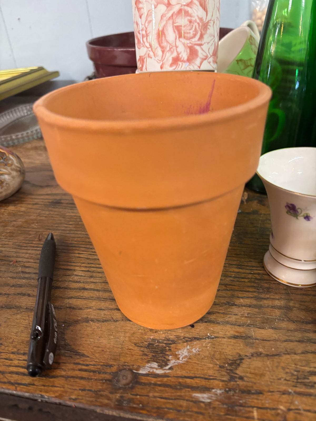  Terracotta clay flower pot