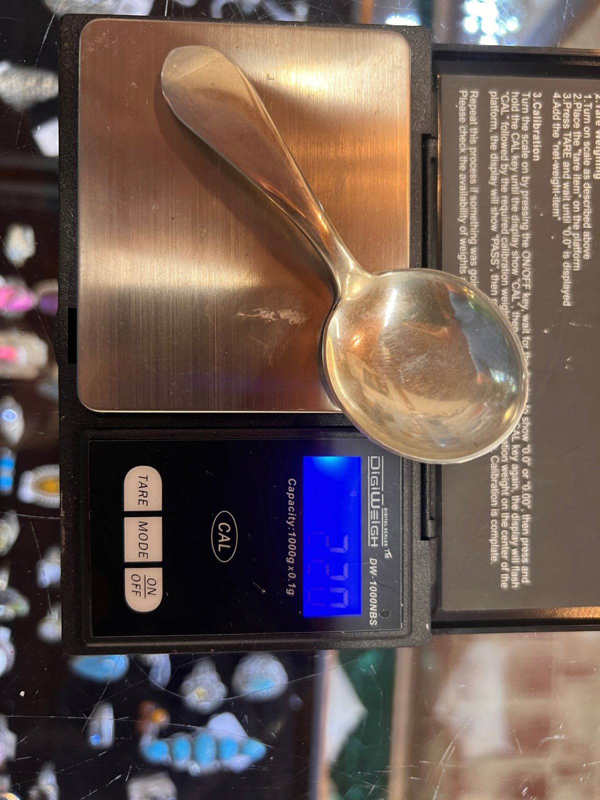 Vintage Sterling Silver Round Bowl Serving Spoon – 22.8 Grams