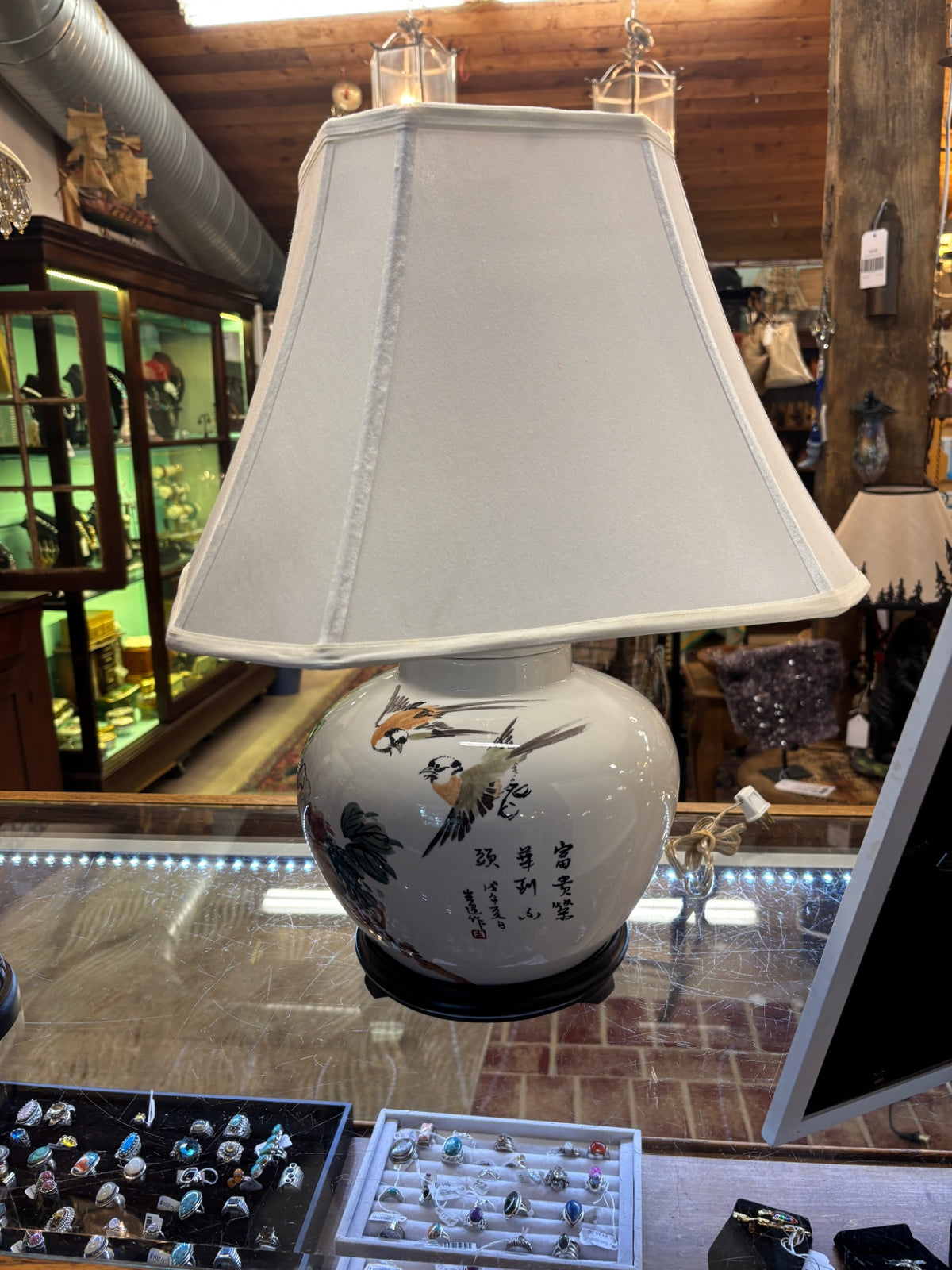  Chinese-Style Ceramic and Porcelain Ginger Jar Table Lamp