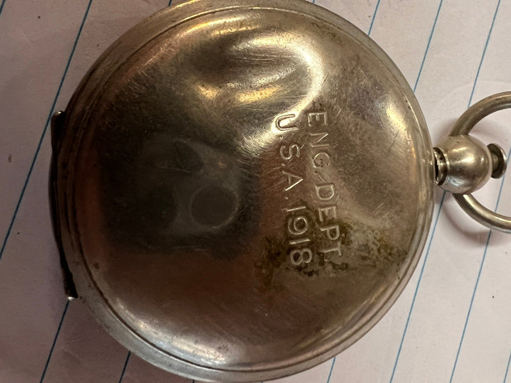 WWI US Army Engineer Dept Pocket Compass - Taylor USANITE 1918
