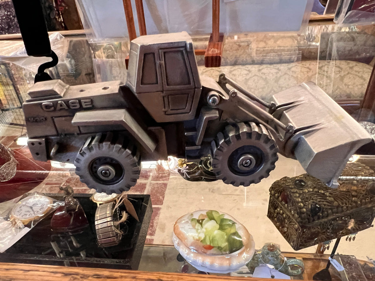 Missing Stacks Vintage CASE W30 Wheel Loader Pewter-Finish Construction Equipment Collectible Model