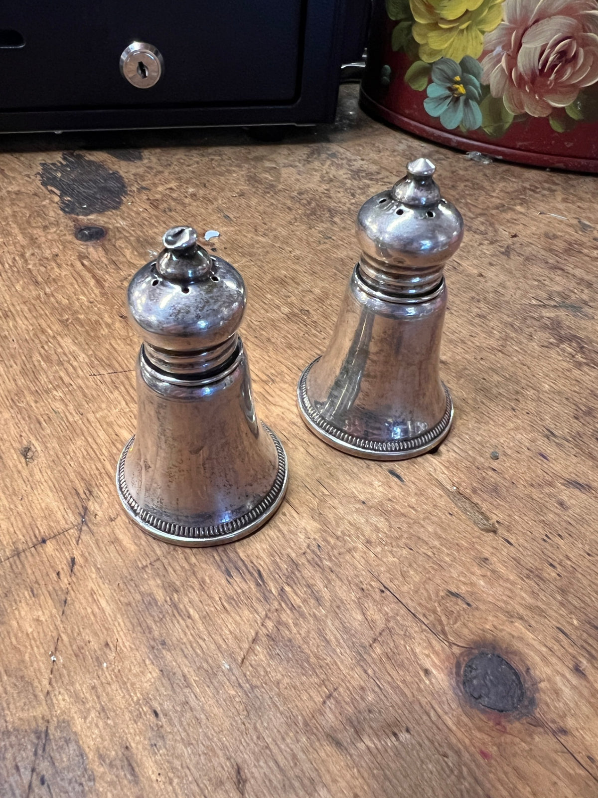Weighted Sterling Salt and Pepper Shakers