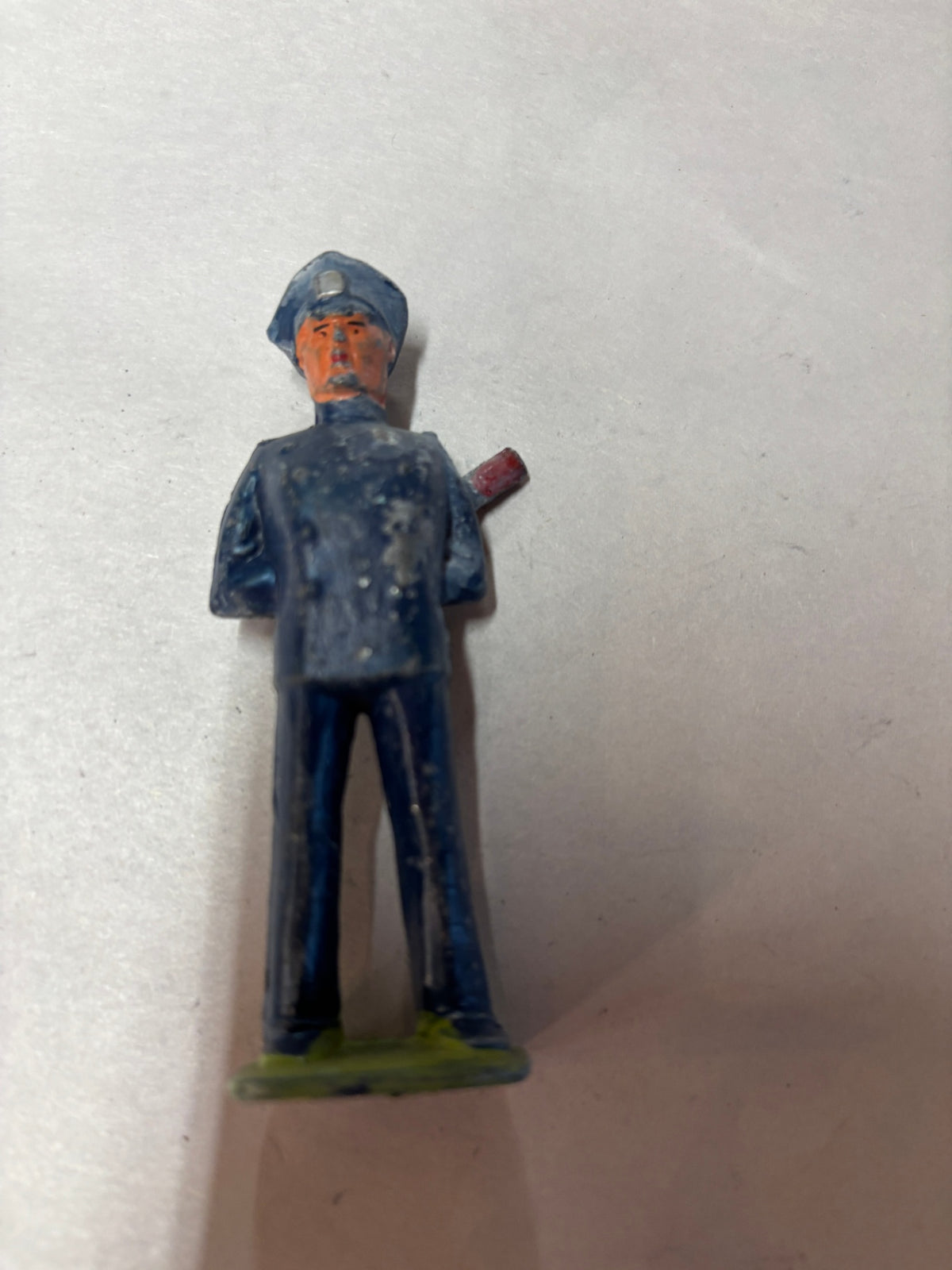 Barclay Lead Figure, HO Figures for HO Trains, Policeman with Billy Club 