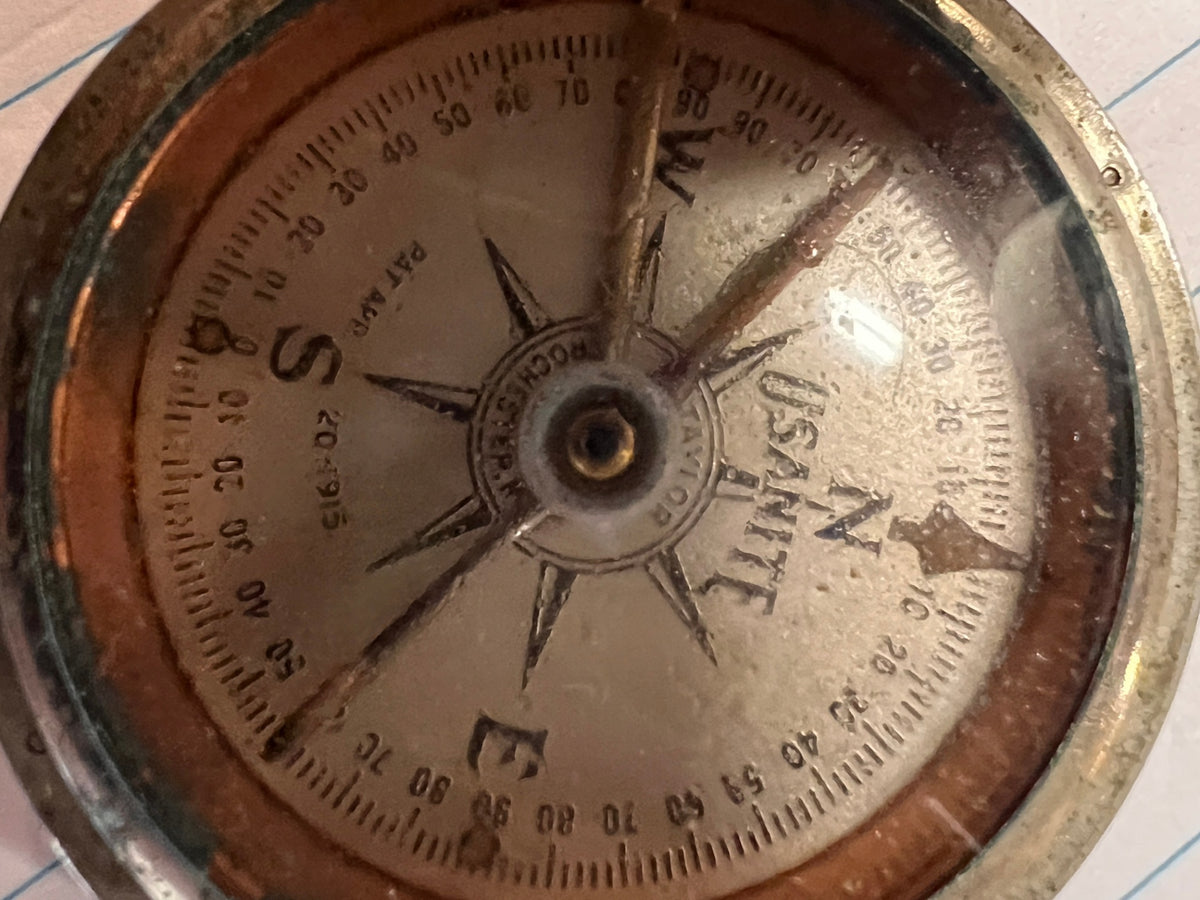 WWI US Army Engineer Dept Pocket Compass - Taylor USANITE 1918