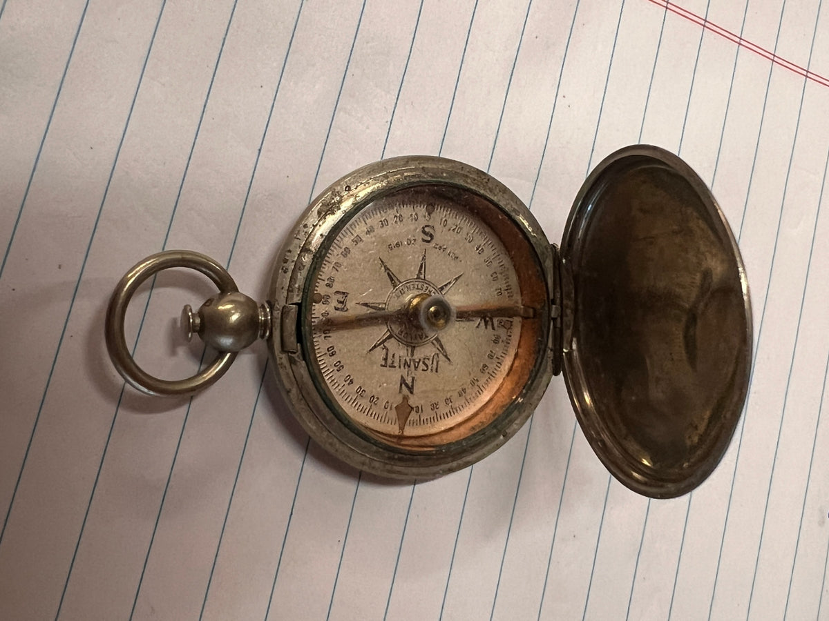 WWI US Army Engineer Dept Pocket Compass - Taylor USANITE 1918