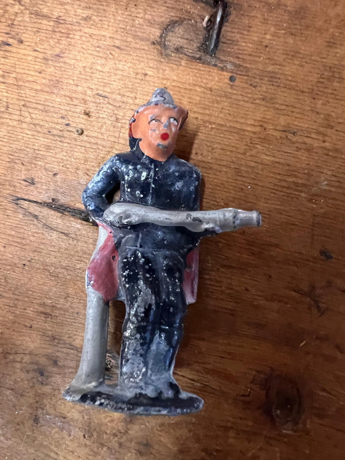 Barclay Fireman With Hose #852 Vintage Dime Store Figure